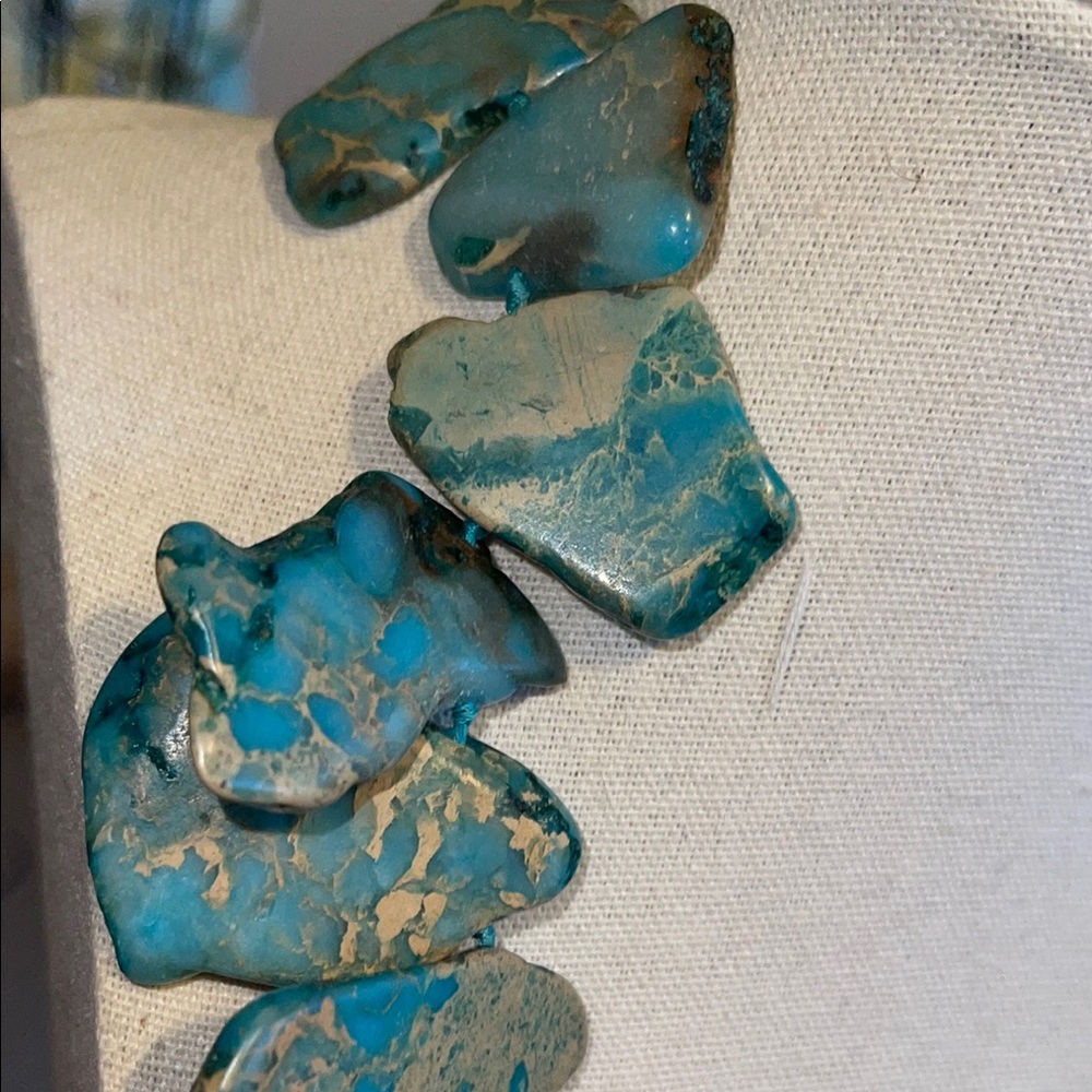 Sea Sefiment Jasper Necklace LUCAS LAMETH - Picture 2 of 16